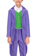 BesserBay Halloween Boys Steampunk Vintage Medieval Tailcoat Victorian Jacket... picture