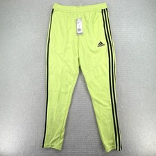 NWT Adidas Tiro 19 Training Pants Mens Medium Solar Yellow Black Soccer ED6043 picture