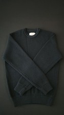 Zara origins Men’s Rib-Knit Crew Neck Pullover Sweater Navy Long Sleeve Size M picture