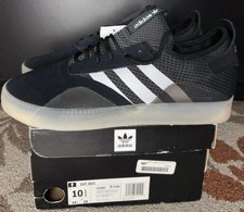 Adidas 3ST.001 Black Silver White CQ1087 Skate Shoes Men's Size 10.5 Brand New picture