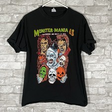 Monster-Mania Con 63 T-shirt 2025 Double Sided Horror Size Medium Baltimore MD picture