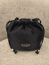 GUESS Black Drawstring Logo Handbag picture