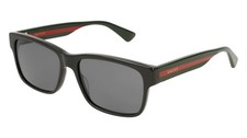 Gucci GG0340SA Signature Web Square Sunglasses 56/17 mm/150 Green/Red/BlK picture