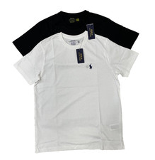 Polo Ralph Lauren Men's Custom Slim Fit Crewneck T-Shirt Black & White -S-XXL picture