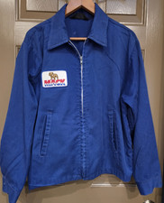 Vintage Mack Truck Employee Uniform Jacket 60s 70s Bulldog Zip Mens Sz XL/L picture