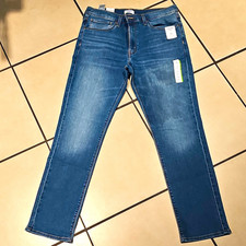 Denizen from Levi's 216 Slim Straight Men's Blue Denim Jeans Mid Rise 36x32 NWT picture