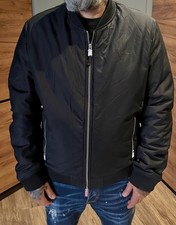 AllSaints Withrow Bomber Jacket Black Men's Size L New With Tags picture