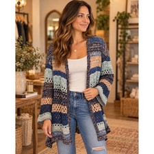 Rockin C crochet cardigan size small picture