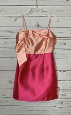 B.Right Boutique Women's S Small Pink Bow Cute Party Formal Mini Dress NEW TAGS picture