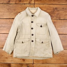 Vintage Adolphe Lafont French Hunting Jacket M Mens 40s Corduroy Chore Rare picture