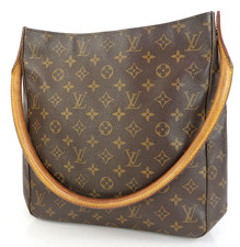 Authentic LOUIS VUITTON Looping GM Monogram Shoulder Tote Bag Purse #65190 picture