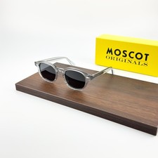Moscot Lemtosh Crystal Grey Frame Dark Grey Lens Sunglasses Handmade 49 Size picture