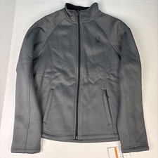 Spyder Mens Small Jacket Steller Polar Gray New Tags Full Zipper Lightweight picture