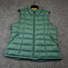 REI Co-op 650 DownFull Zip  Puffer Vest Women Size 2XL Green Zip Pockets Jacket picture