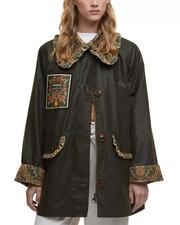 Barbour x FARM Rio Maria Clara Wax Jacket MSRP $800 picture