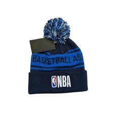 NBA Ultra Game Men Navy Blue Knit Pom Beanie Hat Cuffed ZOYB964F OSFA NWT picture
