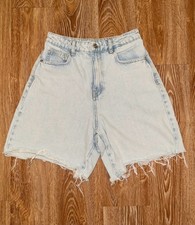 Zara Denim Cutoff Shorts Light Wash EUR 36 picture