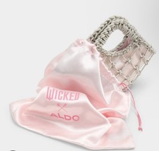 Wicked Into Aldo Bag Sparkly Pink Iridescent With Silk Dust Bag. picture