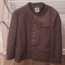 Vintage Austrian Dschulnigg Janker Wool Hunting Jacket Salzburg 50 Antler Button picture