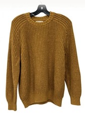 Madewell Shaker-Stitch Crewneck Sweater – Mustard/Honey Gold Size M picture