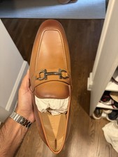 Ferragamo Mens Gancini Brown Leather Loafers Shoes Size 13 New picture
