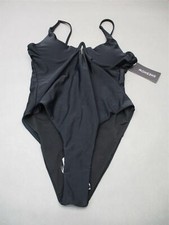NWT Sheshow Size M Womens Black Underwire Padded One Piece Swimsuit 6F picture