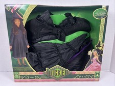 Wicked Deluxe Elphaba Black Dress & Accessories Halloween Costume picture