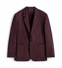 COS Relaxed-Fit Wool Blazer Men's Brown/Purple Size 38R picture
