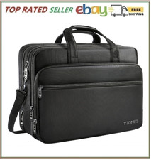 Ytonet Laptop Briefcases for Men, 17 Inch Expandable Briefcase Computer Bags ... picture