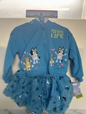 Bluey Toddler Kid 3 Piece Blue Tutu Set NEW 2T Never Used Brand New. picture