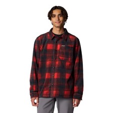 Columbia Steens Mountain Shirt Jacket II Sail Red Omblur Men's Medium AM1854-698 picture