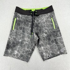 Pelagic Hydro Lite Pro Hex Boardshorts Size 30 Black Gray Excellent picture