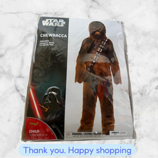 05056072 Spirit Halloween Adult Chewbacca Costume Star Wars CHILD Medium 8-10 picture
