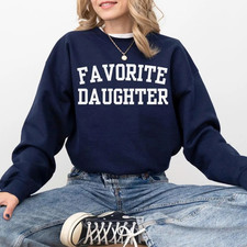 Collegiate Favorite Daughter Sweatshirt, Trendy Varsity Sweatshirt picture
