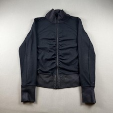 Lululemon Gather Up Jacket Womens 8 Black Full Zip Track Athletic Fit Yoga Sport picture