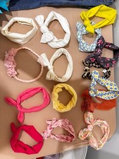 Assorted Baby Headbands Lot Of 13 Bows Floral Knit Hair Accessories picture