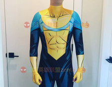 Invincible Cosplay Jumpsuit Mark Grayson Cosplay Costume Adult Kids Halloween picture