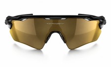 Oakley Radar EV Path OO9208 PRIZM Sunglasses Black Frame Gold Mirrored Lens picture
