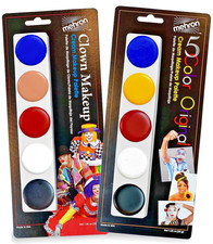 MEHRON MAKEUP 5-COLOR CREAM PALETTE / KIT- STAGE FACEBODY CREAM CLOWN PICK ANY 1 picture