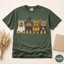 Yorkie Halloween Comfort Tee picture