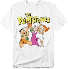 Popfunk The Flintstones Dino Family Unisex Adult T-Shirt picture