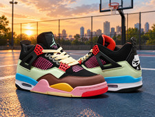 (MEN Size US 7-12) - J Balvin x Jordan 4 “Multi-Colour” 2026 picture