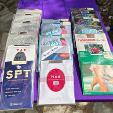 Vintage 70-80s Pantyhose Stockings Bulk Lot 16 Packs NOS Sealed JCPenney Texture picture