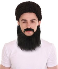 Men's Synthetic Hair Long Multicolor Beard Cosplay Facial Hair M-1316 picture