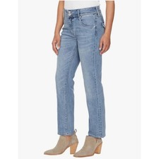 Hudson Los Angeles Womens Straight Leg Jeans Light Wash Blue Size 6 NWT picture