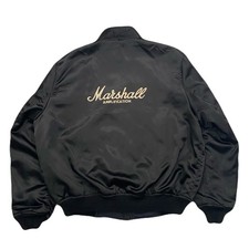 Vintage Marshall Amps Rock Music Insulated Satin Bomber Jacket Men’s XL picture