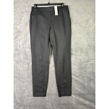 J.Crew Any Day Pant Black Stretch Ponte Slim Trousers G9389 Size M NWT picture
