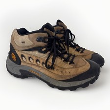 Merrell Men’s Pulse Gore-Tex Smoke/Black Nubuck WP Mid Hiking Boots Size 11.5 picture