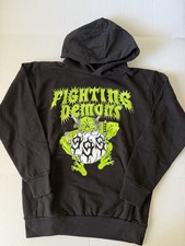 Vlone 999 Fighting Demons Black Hoodie Size Medium NWOT picture