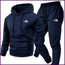 Men's Autumn and Winter Pattern Casual Two-Piece Set Hooded Sweatshirt and Pants picture